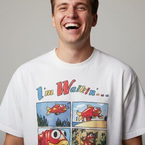 Vintage Duracell “I’m Walkin’ Yes Indeed!” Graphic T-Shirt – Size Large